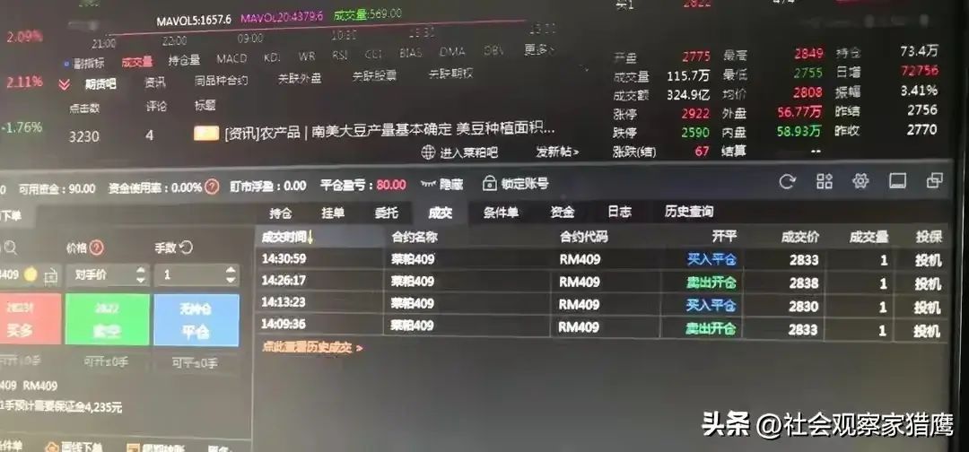 期货可以随时买进卖出吗（面向散户的商品期货交易策略与技巧，附最近两天实际操作交易单。）(图1)