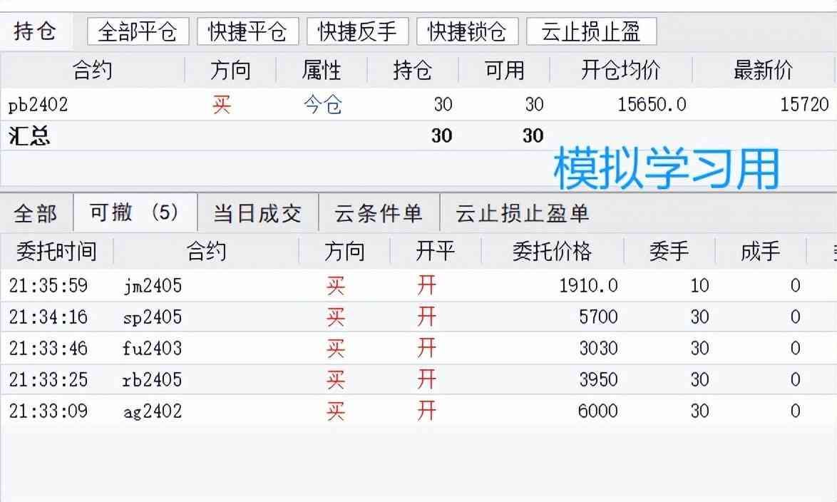 期货白天挂单晚上有效吗（复盘+说一个操作差异2023-12-24周日（沪2914-0.13%））(图11)