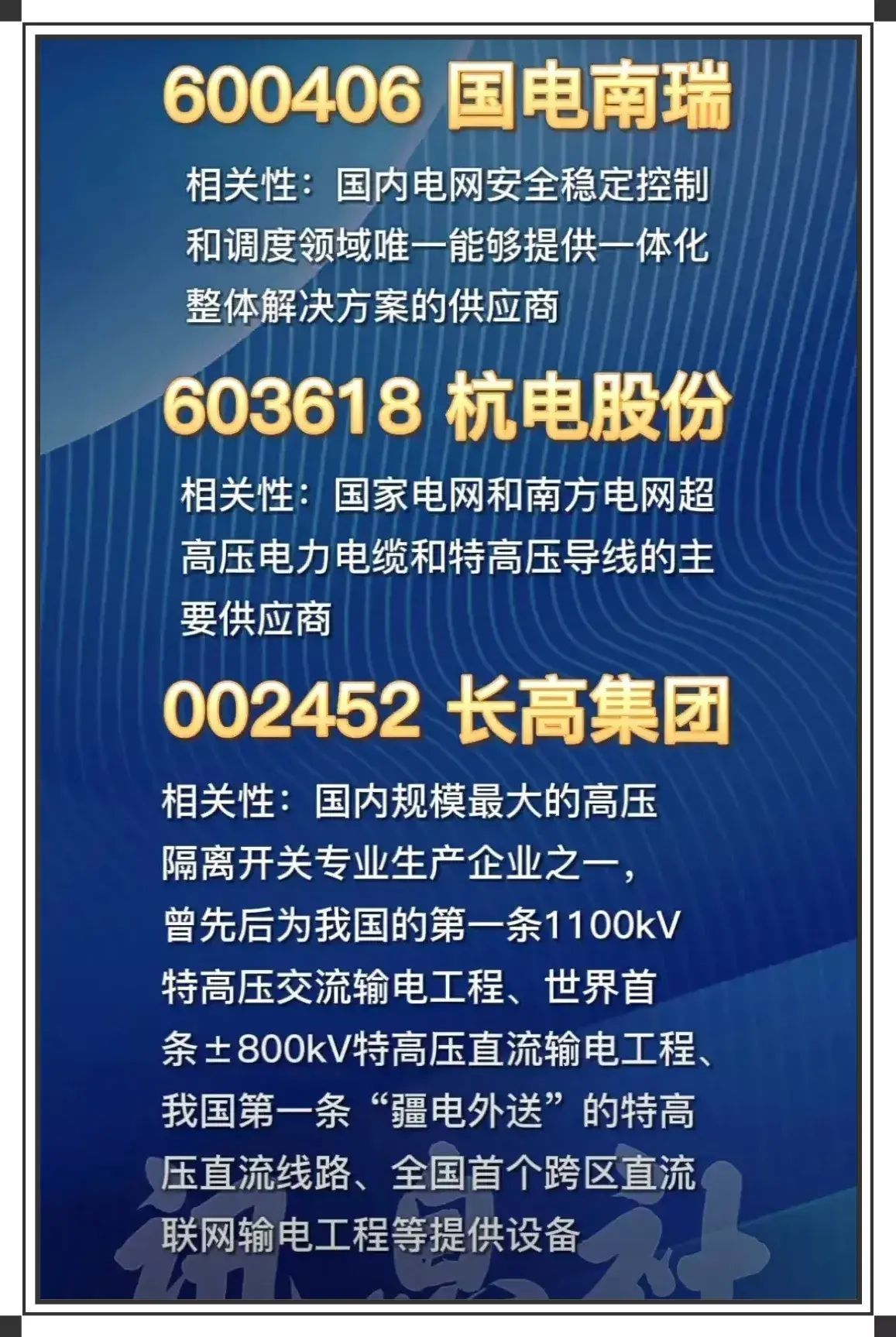 电力股票龙头股一览表最新（电力设备有望成为主流热点板块，相关特高压产业链龙头股一览）(图2)